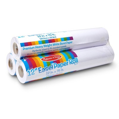 Melissa & Doug Deluxe Easel Paper Roll Replacement (18 X 75') 3pk : Target