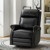 Irene 30.5 Wide Genuine Leather Manual Recliner with Rolled Arms| ART OF LIVING DESIGNS - 3 of 4