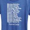 Women's - Forrest Gump - Bubbas Shrimp List Short Sleeve Graphic T-Shirt - 2 of 4