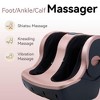 NAYSAYE Smart Leg and Foot Massager with Adjustable Intensity and Quiet Operation, Shiatsu and Vibration Massage for Home and Office Relaxation, Rose - 4 of 4