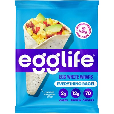 egglife Gluten Free Everything Bagel Egg White Wraps - 6oz/6ct