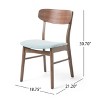 GDFStudio Alexis 7 Pieces Mid Century Modern Upholstered Wood Dining Set - image 4 of 4