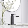 BWE Waterfall Single Hole Single-Handle Low-Arc Bathroom Faucet With Supply Line - 2 of 4