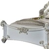 Acme Furniture 100" California King Bed Vendome Bed Synthetic Leather and Antique Pearl Finish: Chrome Frame, Tufted Design - 2 of 4