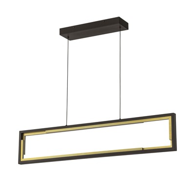 LLHZSY Modern LED  Chandelier Kitchen Island Light for Dining Room- Geometric, W39 2/5"