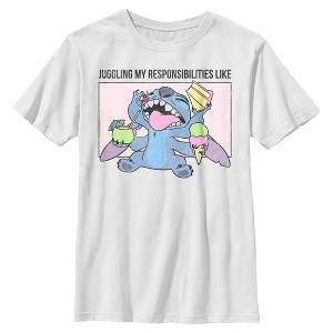 Boys Lilo & Stitch Juggling my Responsibilities Like T Shirt - 1 of 4