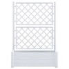 vidaXL Garden Planter White Polypropylene Large UV-resistant materials - 4 of 4