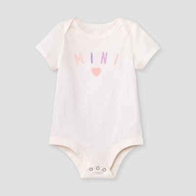 Grayson Mini Baby Mini Bodysuit - Cream 0-3M
