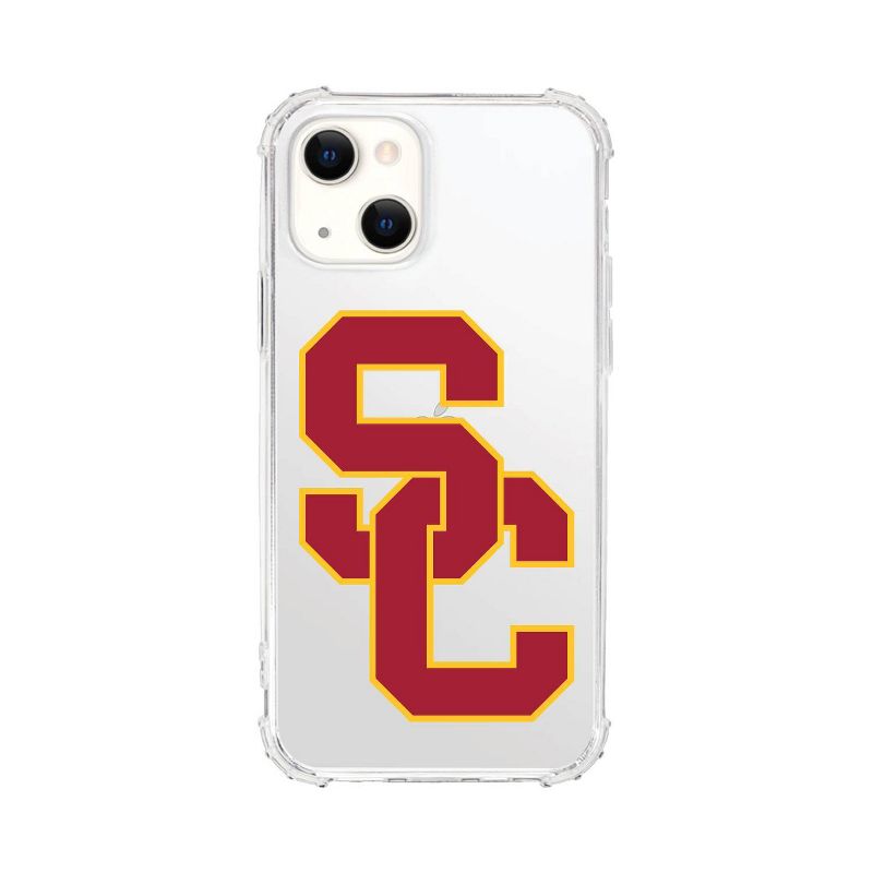 NCAA USC Trojans Clear Tough Edge Phone Case - iPhone 13, 1 of 5
