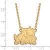 Black Bow Jewelry 10k Yellow Gold Texas Christian Horned Frogs NCAA Necklace 18 Inch - 2 of 4