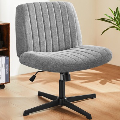 Vatros Cross-Legged Office Desk Chair,No Wheels Armless Swivel Home Office Chair