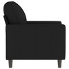 vidaXL Sofa Chair Black Velvet (100% polyester), Metal Single - 3 of 4