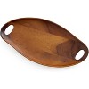 Nambe Portables Acacia Wood Tray with Handles, Home Décor, Charcuterie Boards, Fruit, and Cheese, - 2 of 4