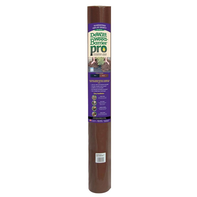 DeWitt Weed Barrier Pro Landscape Fabric in Brown 3' x 100' Refill (2 Pack), 1 of 7