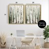 Stupell Industries Organic Birch Forest Trees 2pc Floating Frame Art Set, Gold, 25" x 31" - 3 of 4