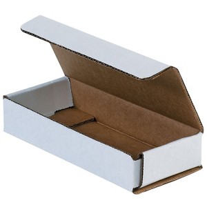 Box Partners Corrugated Mailers 6" x 2 1/2" x 1" White 50/Bundle MRX1L - 1 of 2