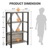 3/4/5 Tier Bookshelf with LED Lights, Bookcase with Open Display Shelves - 2 of 4