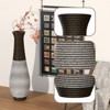 Aukfa 39-Inch Tall Standing Floor Vase – Durable Artificial Rattan with Two-Tone Dark Brown Finish - 2 of 4