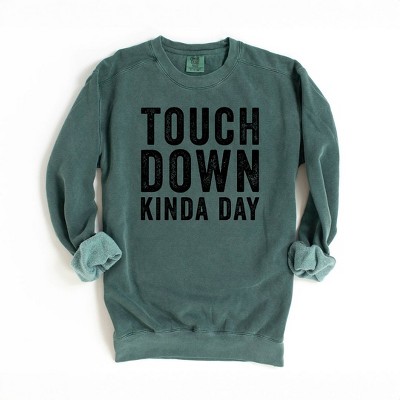 Simply Sage Market Women's Garment Dyed Graphic Sweatshirt Touchdown Kinda Day