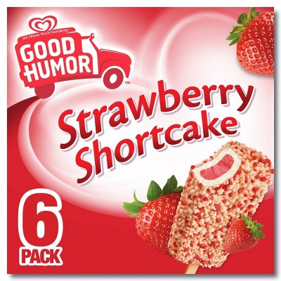 Good Humor Ice Cream & Frozen Desserts Strawberry Shortcake Bar - 6pk
