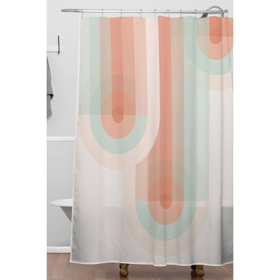 Peach Shower Curtain Target, Peach And Grey Shower Curtain