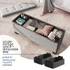 StorageBud Storage Ottoman for Bedroom End of Bed, Velvet Storage Bench, Large Storage Ottoman Bench, Entryway Bench with Storage - 2 of 4
