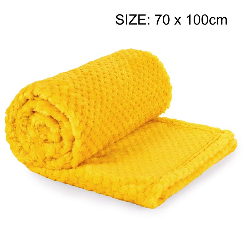 PiccoCasa Flannel Fleece Bed Blankets Fuzzy Plush Lightweight Bed Blankets, 5 of 7