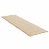 vidaXL Sun Lounger Cushion Beige 78.7 in.x27.6 in.x1.2 in. Fabric - 4 of 4