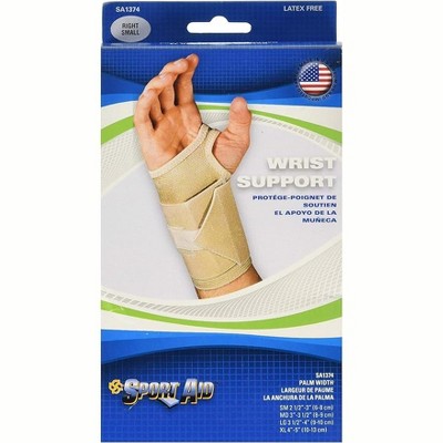 Sport Aid Wrist Brace Support Small Right Beige