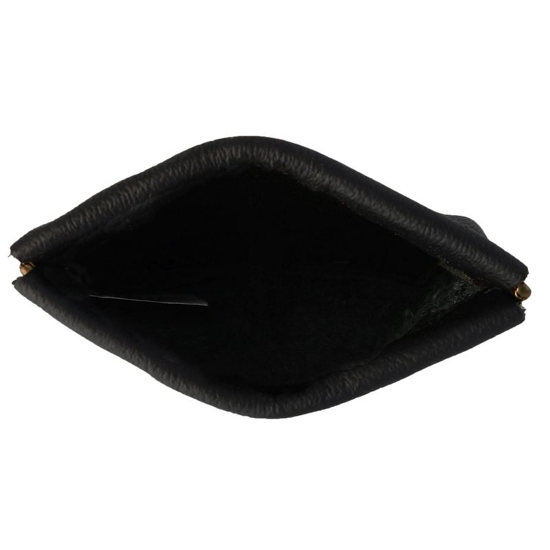 CTM Leather Squeeze Coin Change Pouch, 3 of 4