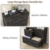 Lateral File Cabinet with 4 Drawer, Wood File Storage Cabinet for Home Office Furniture - 4 of 4