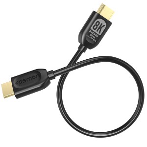 Fosmon 8K HDMI Cable 1ft HDMI Cord, 30AWG HDMI to HDMI Cable, HDMI 2.1 Cable 4K@120Hz|8K@60Hz Ultra High Speed HDMI Cable ARC for Nintendo Switch PS5 - 1 of 4