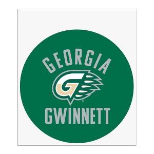 Georgia Gwinnett College Grizzlies Logo Automotive Car Window Locker Circle Bumper Sticker - 1 of 4