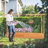 Tangkula 1pc/2pcs Raised Garden Bed with Trellis Wood Elevated with Hanging Roof  Planter Box Drainage Holes for Climbing Plants Flowers Vegetables - 2 of 4