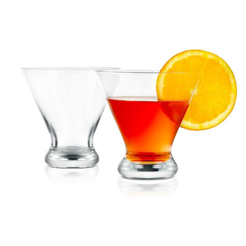 NutriChef 2 Pcs. of Crystal-Clear Whiskey Glass - Ultra Clear, Elegant Clear Whiskey Glasses, Hand Blown, 1 of 8