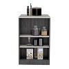 Depot E-Shop Kitchen Island, Kitchen Bar Table 36" H, 3-Side Shelves - 4 of 4