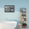 Stupell Industries Text Me for TP Rustic Inspired Bathroom Sign - 2 of 4