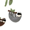 Slickblue Beautifully Crafted Sloth Mobile - 6"x19" Hand-Felted Wool Decor, Perfect for Nursery or Kids' Room - 3 of 4