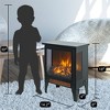 15in 3D Electric Infrared Quartz Fireplace Stove without remote control - 2 of 4
