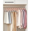 SONGMICS 30 Packs Velvet Skirt Pants Hangers Velvet Hangers with Adjustable Clips Non Slip Space Saving Clothes Hangers - 2 of 4