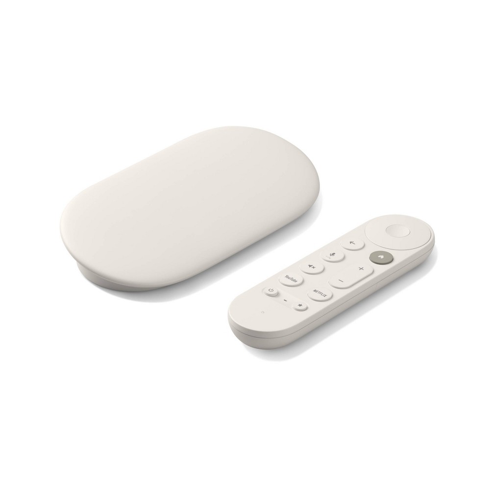 Google TV Streamer 4K with Voice Search Remote - Movies, Shows, Live TV, and Netflix in 4K HDR - Smart Home Control - 32GB Storage  Porcelain