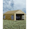 COZONY Heavy Duty Carport with Removable Walls and Roll-Up Door, All-Weather Portable Garage for Truck RV and Boat - 2 of 4