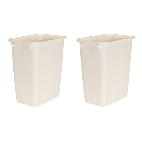 Rubbermaid 21 Quart Rectangular Kitchen Wastebasket Trash Can Bisque 2 Pack Target