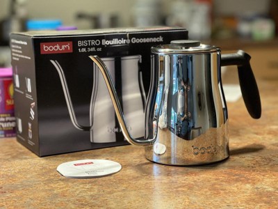 Bodum Bistro Gooseneck 34 oz Stainless Steel Water Kettle New in Box