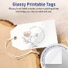 Avery Printable Rectangle Banner Tags with Sure Feed Technology, 2" x 3-1/2", Glossy White Cardstock, Print-to-the-Edge, Laser/Inkjet, 200 Total - 2 of 4