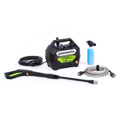 Greenworks 1600 PSI (1.2 GPM) Electric Pressure Washer (Ultra Compact /  Lightweight / 20 FT Hose / 35 FT Power Cord) Great For Cars, Fences,  Patios