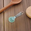 Unique Bargains Measuring Cups 4-Piece Measuring Spoon Set Dishwasher Safe Stainless Steel PP 1 Set - 2 of 4