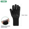 Unique Bargains Silicone Heat Resistant Fireproof Grilling Gloves 1472°F High Temp Resistance 1 Set - 3 of 4
