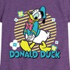 Girls' - Disney - Donald Duck Fitted Short Sleeve Graphic T-Shirt - 2 of 4