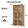 Fredees 65" Tall Bookshelf with LED Lights, Adjustable Shelves, and Motion Sensor, Ideal for Living Room or Office - 2 of 4